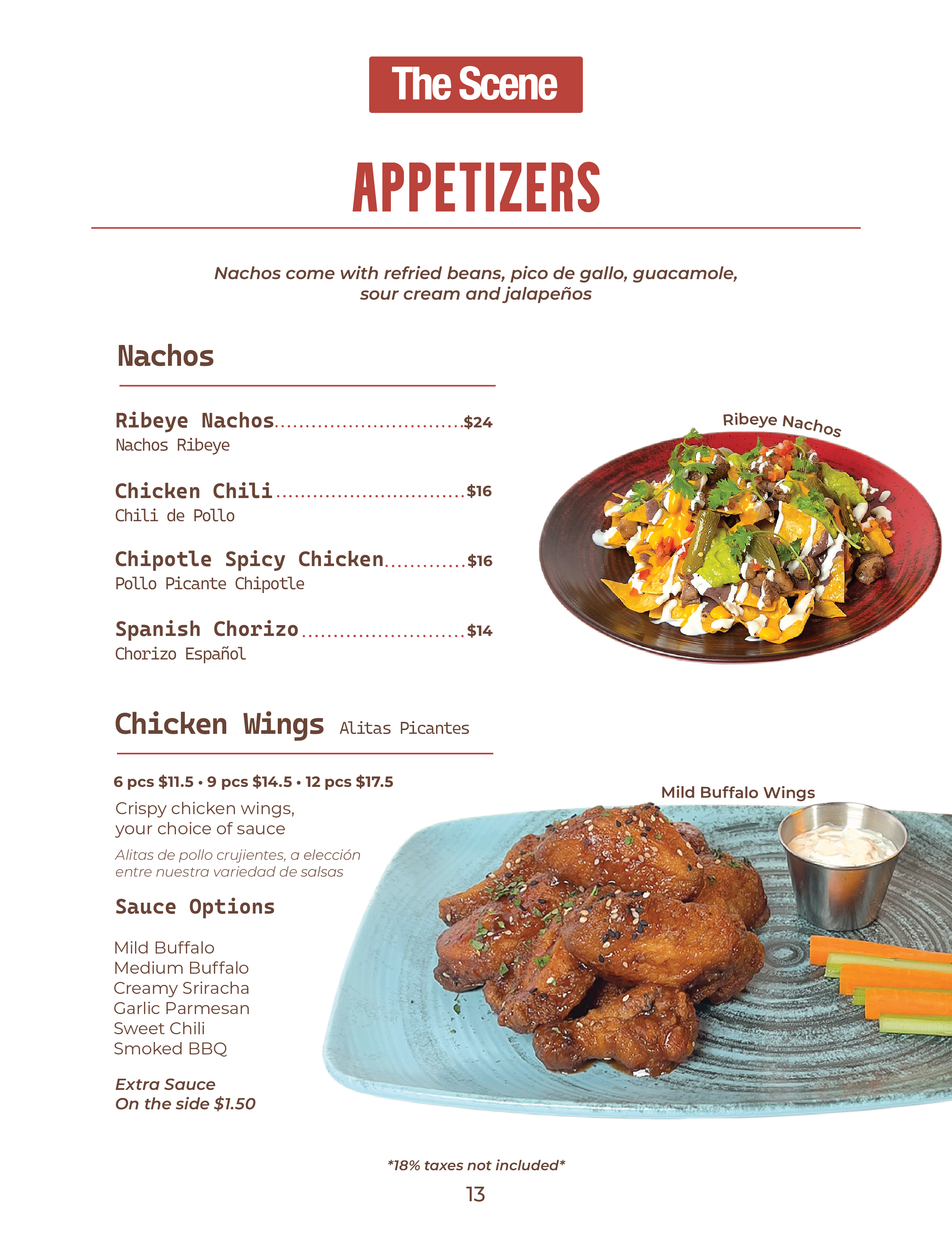 Scena Menu The Scene | Cap Cana Dining